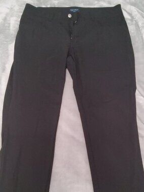 Peter Millar Crown Sport Golf Pants Black Performance Stretch 36x32